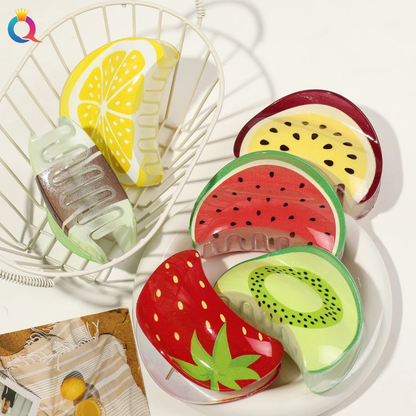 Pince cheveux fruits