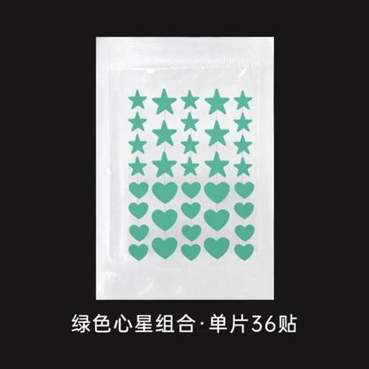 Acné patch coeurs et étoiles