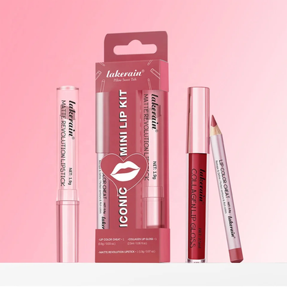Lakerin iconic lip kit 3pcs