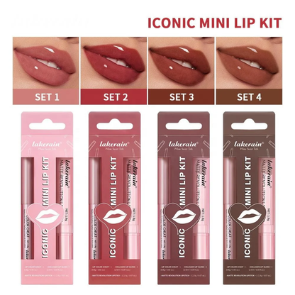 Lakerin iconic lip kit 3pcs