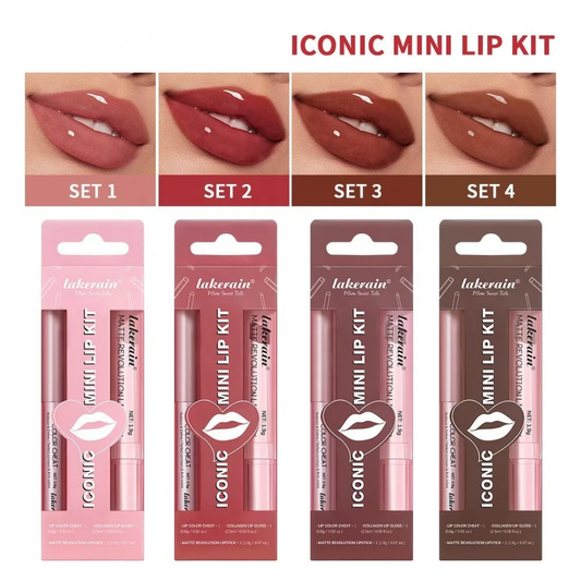Lakerin iconic lip kit 3pcs