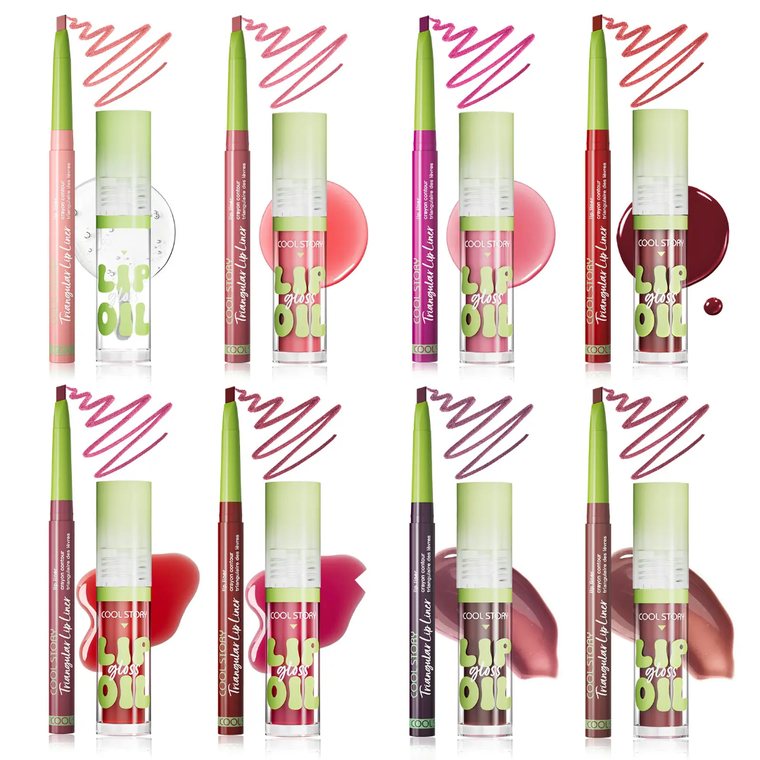 COOL STORY lip gloss and liner set