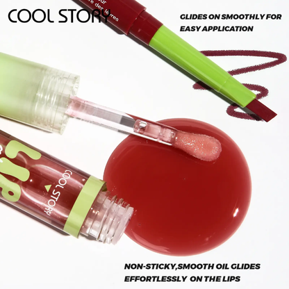 COOL STORY lip gloss and liner set