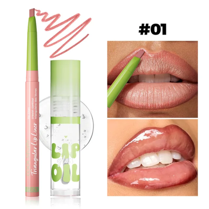 COOL STORY lip gloss and liner set