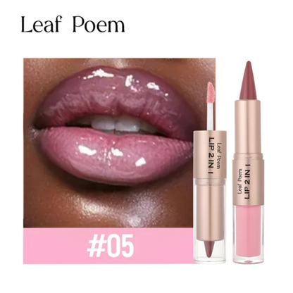 Leaf Poem 2 in 1 lip combo