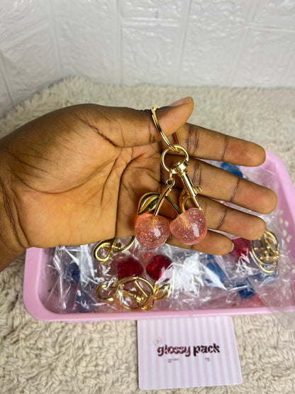 Porte clé cerise