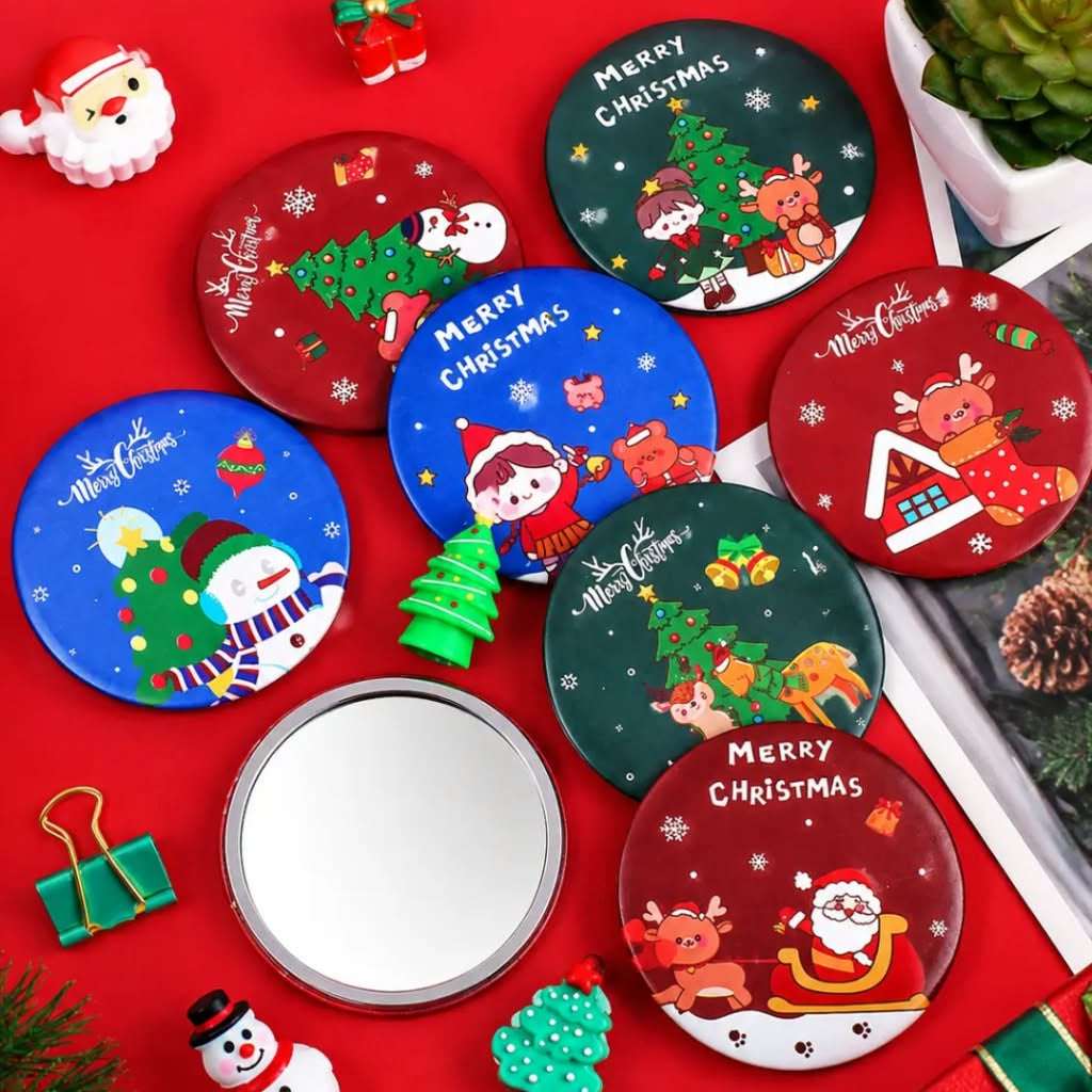 Miroir de poche mystère de Noël