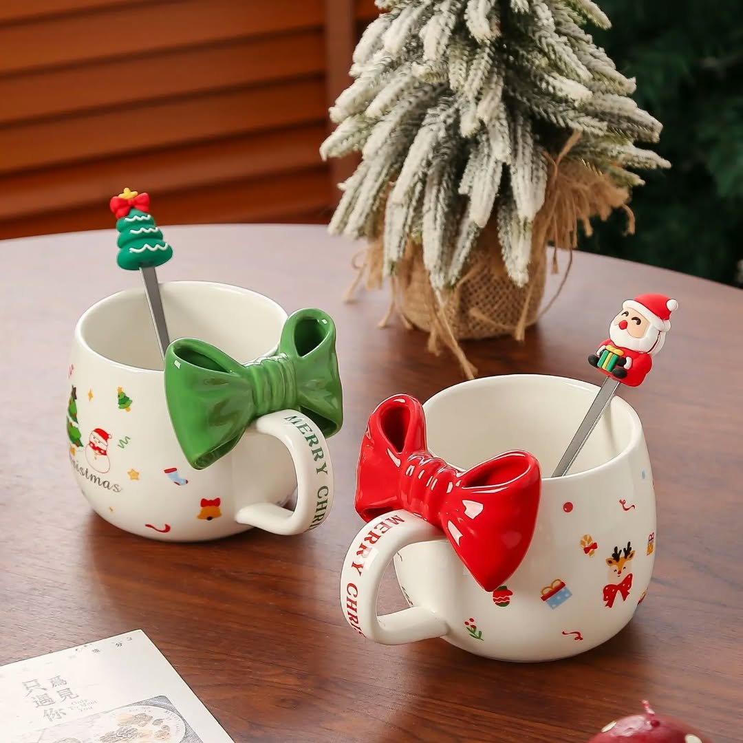 Mug en ceramique 420ml & cuillère