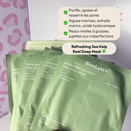 Masque visage Biodance lot de 4 pièces