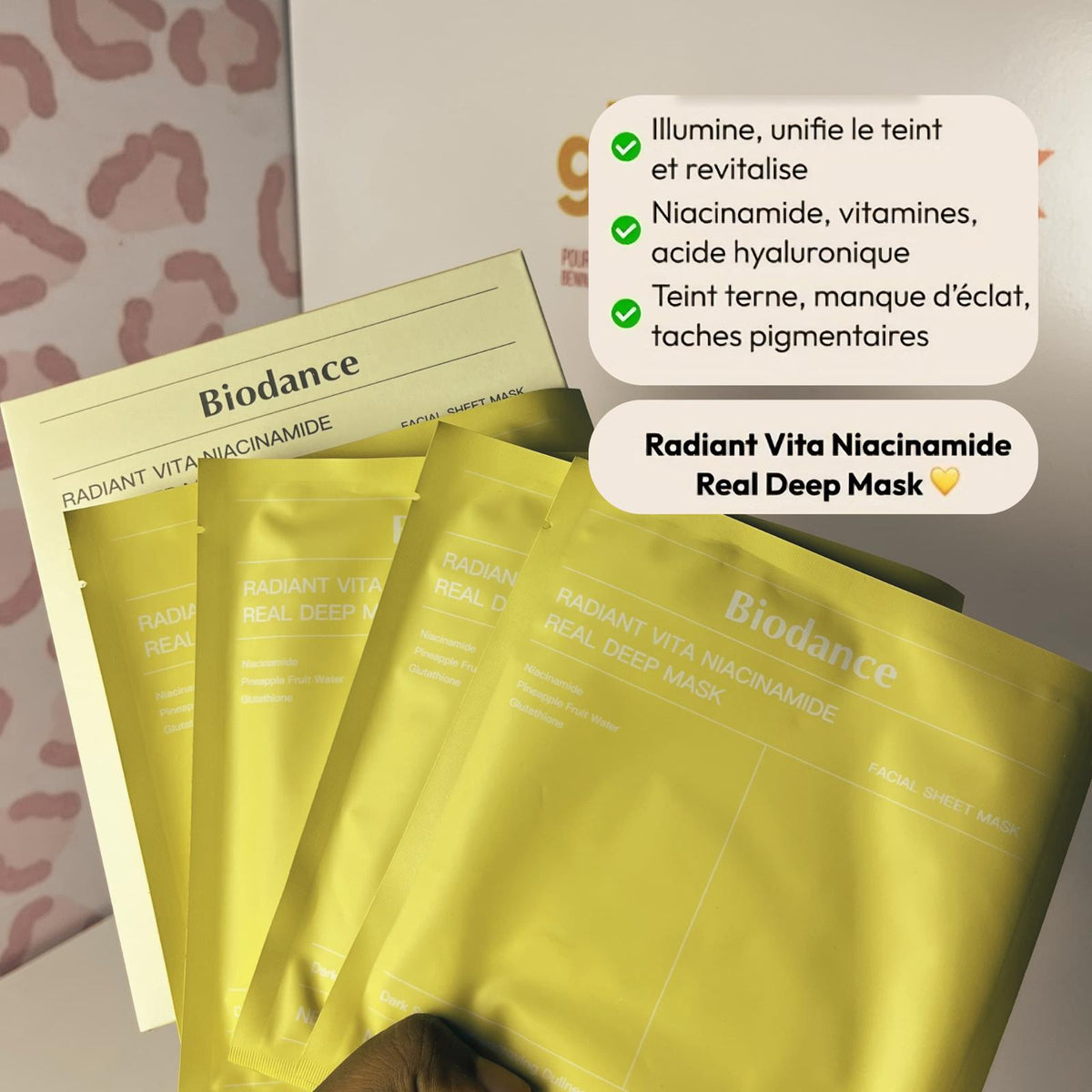 Masque visage Biodance lot de 4 pièces
