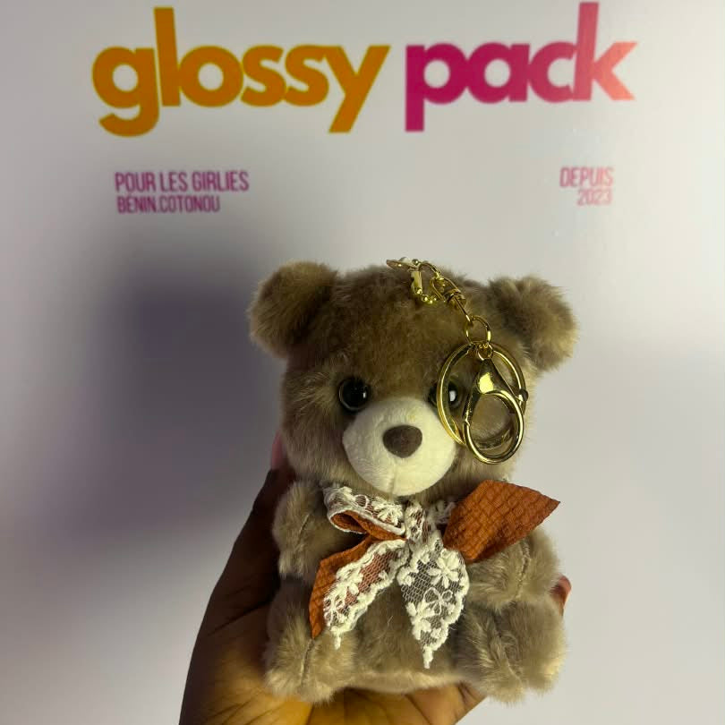 Porte clé ours en peluche