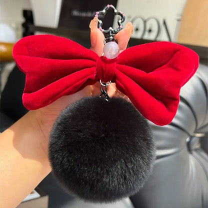 Porte clé accessoire pompom