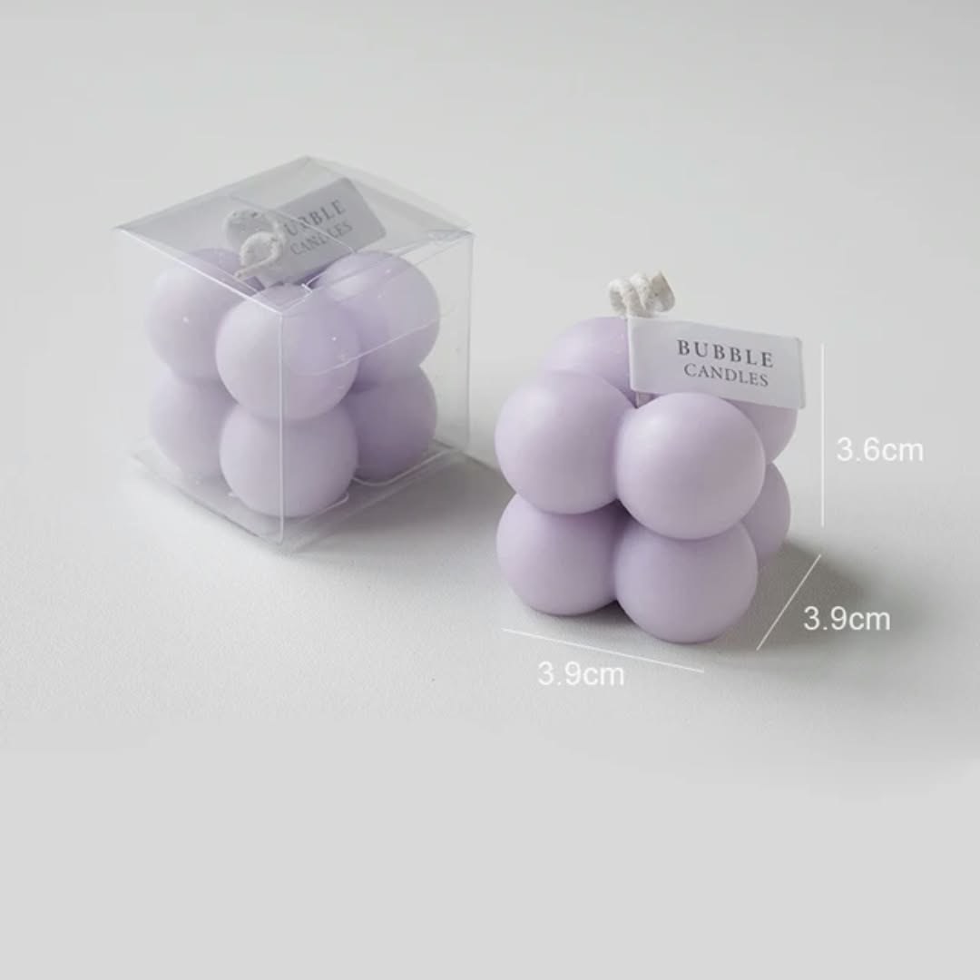 Bougies parfumées formes de bulles