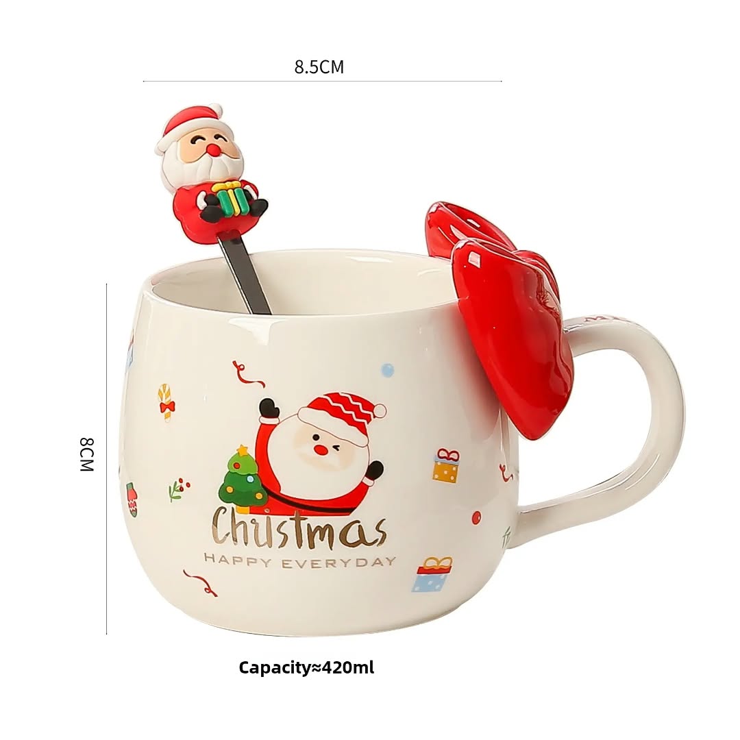 Mug en ceramique 420ml & cuillère