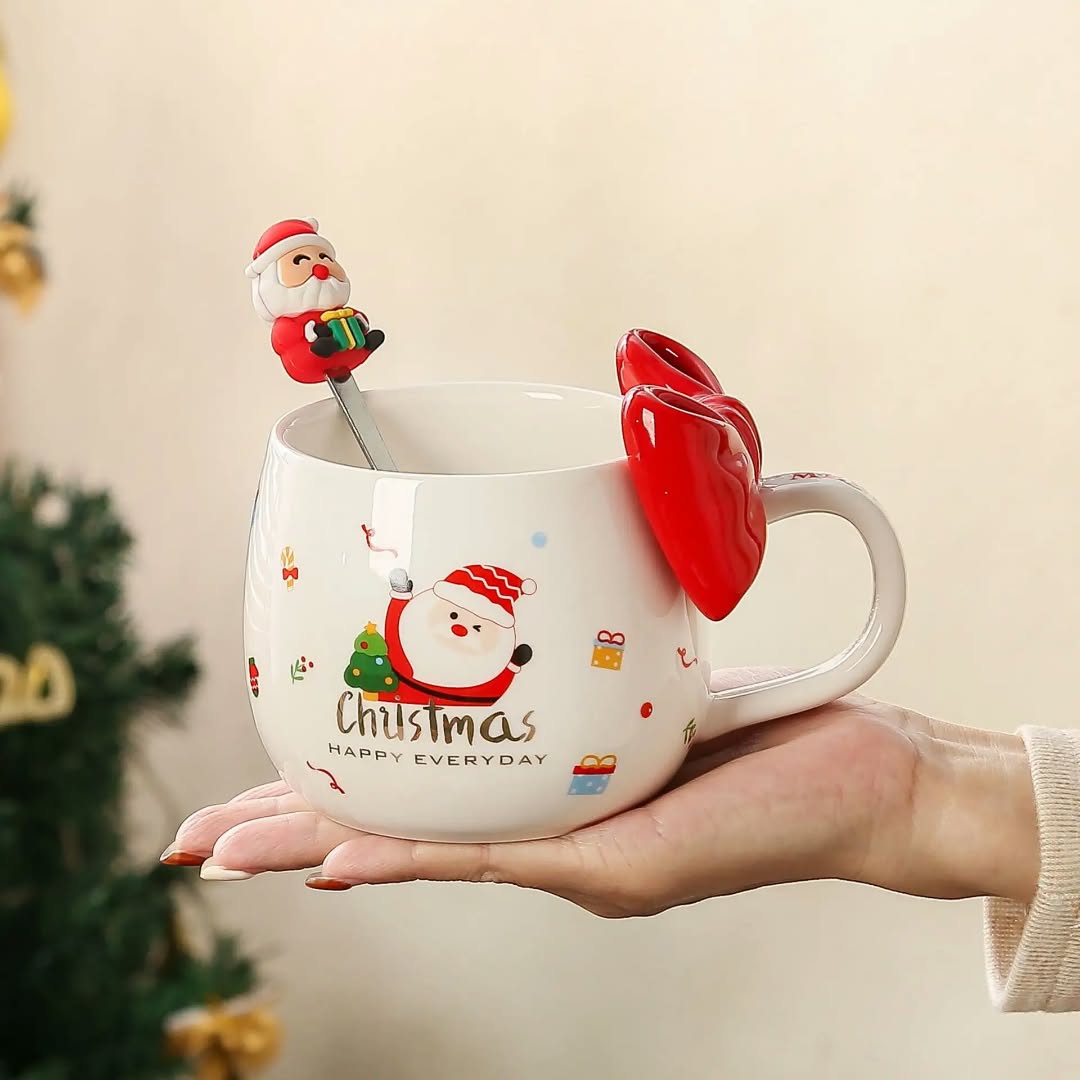 Mug en ceramique 420ml & cuillère